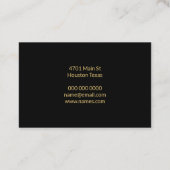 visitekaartje voor zwart en goud (Achterkant)