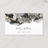 visitekaartje voor zwart marmerontwerp (Voorkant)