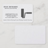 Visitekaartje voor zwart-wit computergebruik (Voorkant / Achterkant)