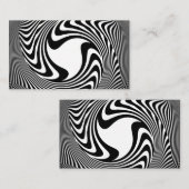 Visitekaartje voor zwart-wit zwemblam (Voorkant / Achterkant)