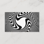 Visitekaartje voor zwart-wit zwemblam (Voorkant)
