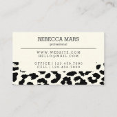 Visitekaartje voor zwart-witafdrukken (Achterkant)