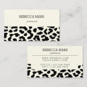 Visitekaartje voor zwart-witafdrukken (Voorkant / Achterkant)