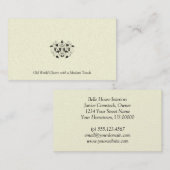 Visitekaartje voor zwarte en eierstokpaardjes (Voorkant / Achterkant)