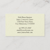 Visitekaartje voor zwarte en eierstokpaardjes (Achterkant)