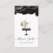 visitekaartje voor zwarte en goudmakerij (Voorkant)