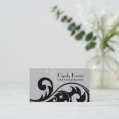 Visitekaartje voor zwarte en grijze rondjes (Staand voorkant)