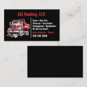 Visitekaartje voor zwarte en rode pomp (Voorkant / Achterkant)