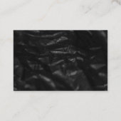 Visitekaartje voor zwarte en rode pomp (Achterkant)