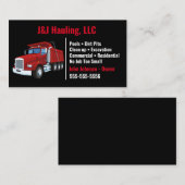 Visitekaartje voor zwarte en rode pomp (Voorkant / Achterkant)