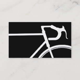 Visitekaartje voor zwarte en witte fietsen