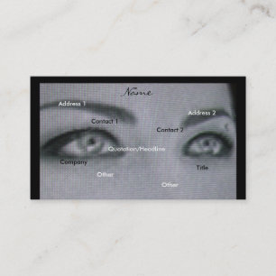 Visitekaartje voor zwarte en witte fotograaf