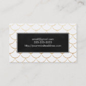 Visitekaartje voor zwarte en zwarte goudschelpen (Achterkant)