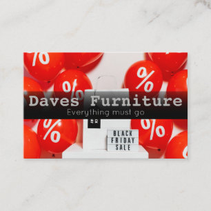 Visitekaartje voor zwarte feestdag