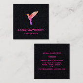 Visitekaartje voor zwarte kalkoenen (Voorkant / Achterkant)