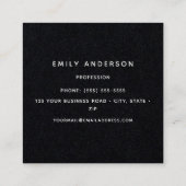 Visitekaartje voor zwarte kalkoenen (Achterkant)