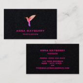 Visitekaartje voor zwarte kalkoenen (Voorkant / Achterkant)