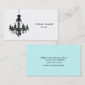 Visitekaartje voor zwarte luchters 1 (Voorkant / Achterkant)