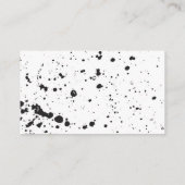 Visitekaartje voor zwarte plakband (Achterkant)