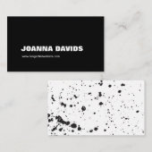 Visitekaartje voor zwarte plakband (Voorkant / Achterkant)