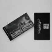 Visitekaartje voor zwarte professionele fotograaf