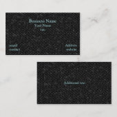 Visitekaartje voor zwarte textuur (Voorkant / Achterkant)