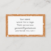 Visitekaartje voor ZwemflorMonogram (Achterkant)