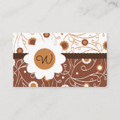 Visitekaartje voor ZwemflorMonogram (Voorkant)