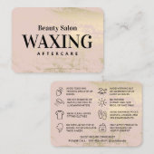 Visitekaartje Voorjaarswasinstructies nazorginstru (Voorkant / Achterkant)