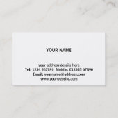 Visitekaartje vrachtwagen (Achterkant)