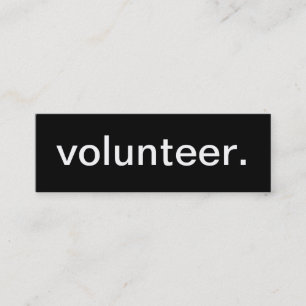 Visitekaartje vrijwilliger