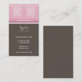 VISITEKAARTJE vrouwelijk gedetailleerd (Voorkant / Achterkant)