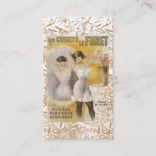  Visitekaartje vrouwencorsetten (Voorkant)