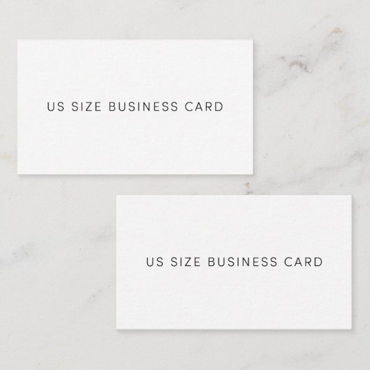 Visitekaartje VS-grootte (Voorkant / Achterkant)