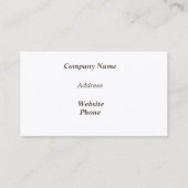 Visitekaartje vulpen (Achterkant)