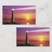 Visitekaartje vuurtoren (Voorkant / Achterkant)