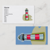 Visitekaartje vuurtoren (Voorkant / Achterkant)