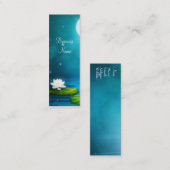 Visitekaartje vuurvliegjes witte bloem mager (Voorkant / Achterkant)