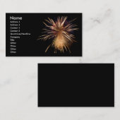 Visitekaartje vuurwerk (Voorkant / Achterkant)