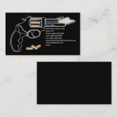 Visitekaartje wapenhandelaar (Voorkant / Achterkant)