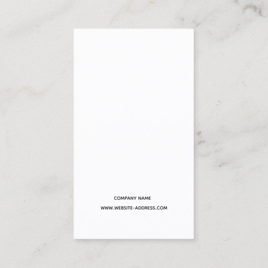 Visitekaartje wasinstructies (Achterkant)