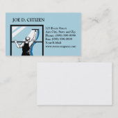 visitekaartje wasmachine voor vensterwasmachine (Voorkant / Achterkant)