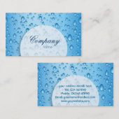 Visitekaartje waterdruppels (Voorkant / Achterkant)