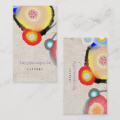 Visitekaartje waterkleurstoffen (Voorkant / Achterkant)