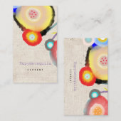 Visitekaartje waterkleurstoffen (Voorkant / Achterkant)