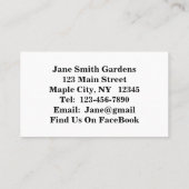 Visitekaartje Waterlily Pond Lake Flower I (Achterkant)