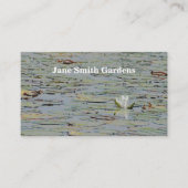 Visitekaartje Waterlily Pond Lake Flower I (Voorkant)