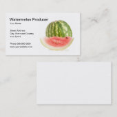 Visitekaartje watermeloenproducent (Voorkant / Achterkant)