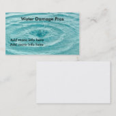 Visitekaartje waterschade (Voorkant / Achterkant)