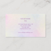 Visitekaartje - Waterverf (Achterkant)